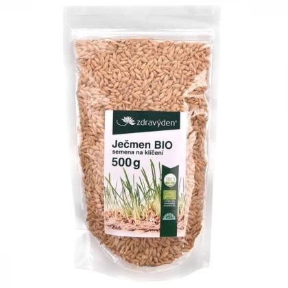 BIO Ječmen - Zdravý den - bio osivo na klíčky - 500 g
