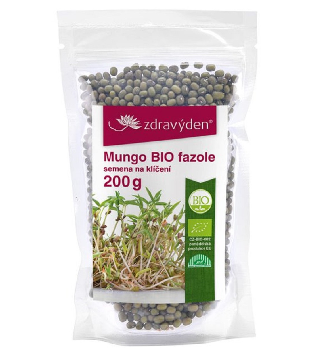 BIO Mungo - Zdravý den - bio osivo na klíčky - 200 g