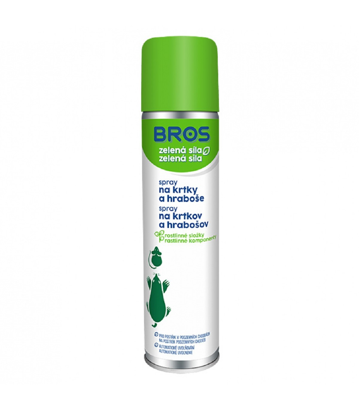 Spray na krtky a hraboše - Bros - ochrana proti krtkům - 400 ml