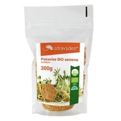 BIO Pískavice - Zdravý den - bio osivo na klíčky - 200 g