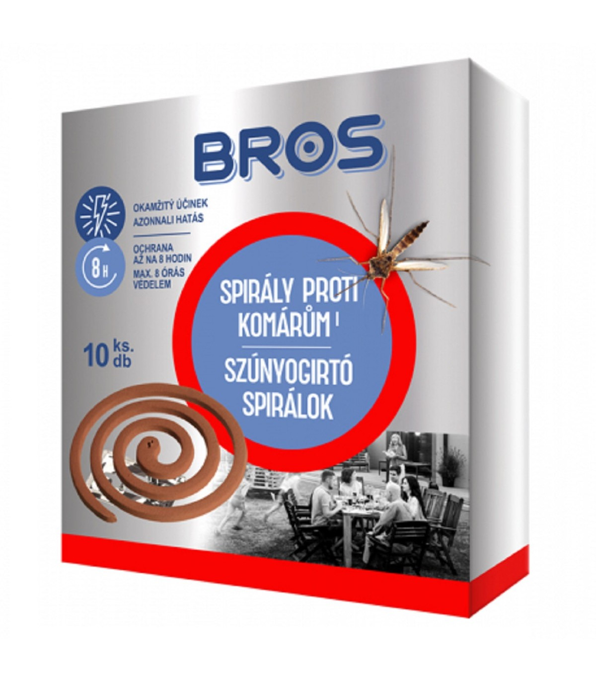 Spirály proti komárům - Bros - ochrana proti komárům - 10 ks