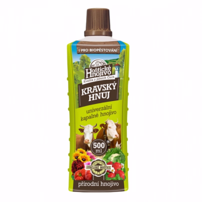 Kravský hnůj - Hoštické hnojivo - přírodní tekuté hnojivo - 500 ml