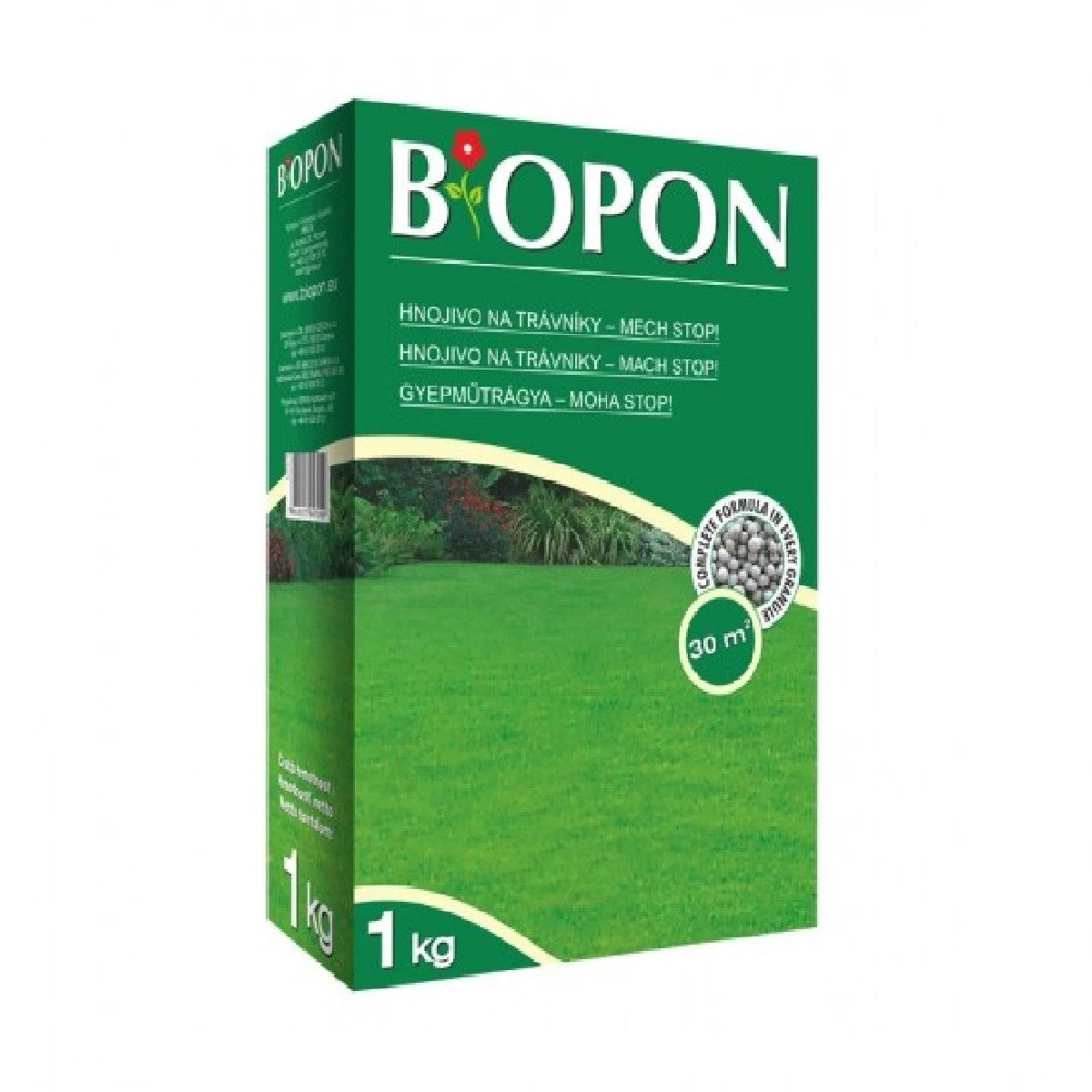 Hnojivo na trávník Mech Stop - Bopon - granulované hnojivo - 1 kg