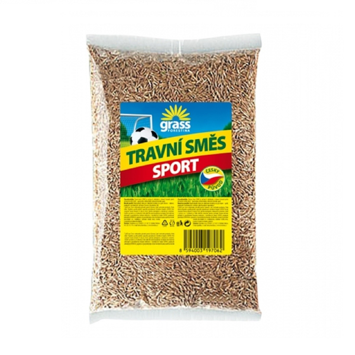 Trávník Sport vhodný pro vysokou zátěž - osivo Forestina Grass - směs - 1 kg