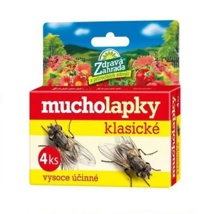 Mucholapky - Zdravá zahrada - ochrana proti hmyzu - 4 ks