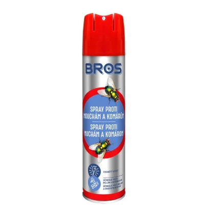 Spray proti komárům a mouchám - Bros - ochrana proti hmyzu - 400 ml