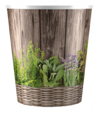 Obal na květináč Herbs - plastový - 16 x 14 cm - pěstební pomůcky - 1 ks