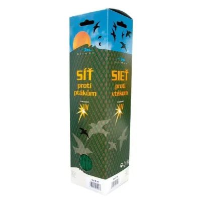 Síť ochranná proti ptákům - zelená - 5 x 2 m - pěstební pomůcky - 1 ks