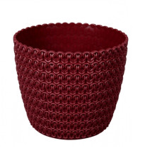 Obal na květináč Magnolia - bordó - 14 x 12 cm - pěstební pomůcky - 1 ks