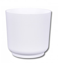 Obal na květináč Satina - bílý - 15 x 15 cm - pěstební pomůcky - 1 ks