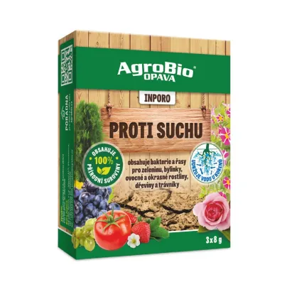 Inporo Proti suchu - AgroBio - přírodní ochrana proti suchu - 3 x 8 g