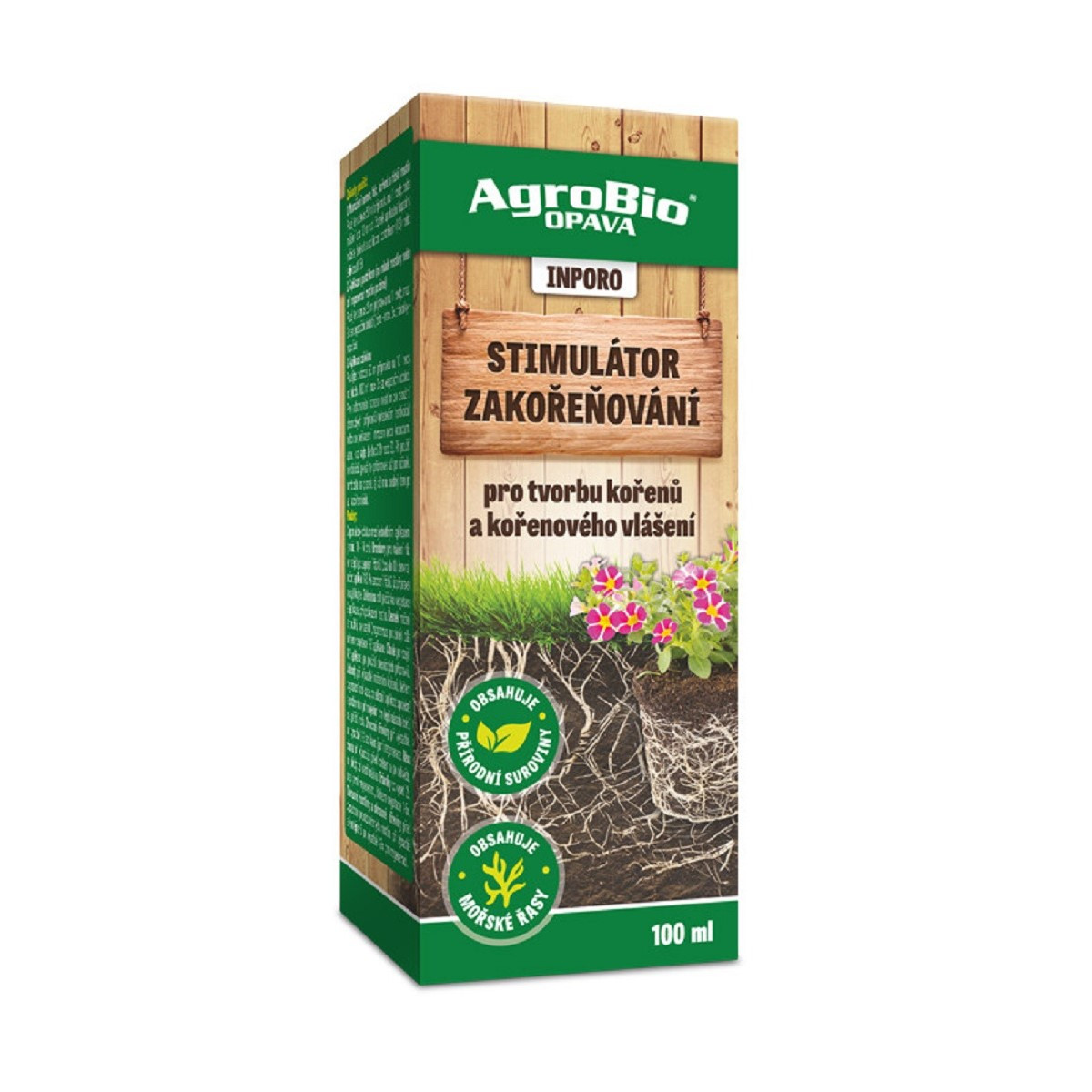 Inporo Stimulátor zakořeňování - AgroBio - přírodní stimulátor - 100 ml