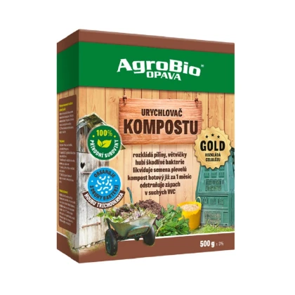 Urychlovač kompostu Gold - AgroBio - přírodní stimulátor - 500 g