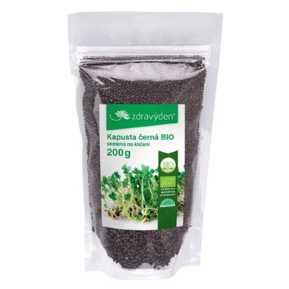BIO Kapusta černá - Brassica Oleracea - bio osivo na klíčky - 200 g