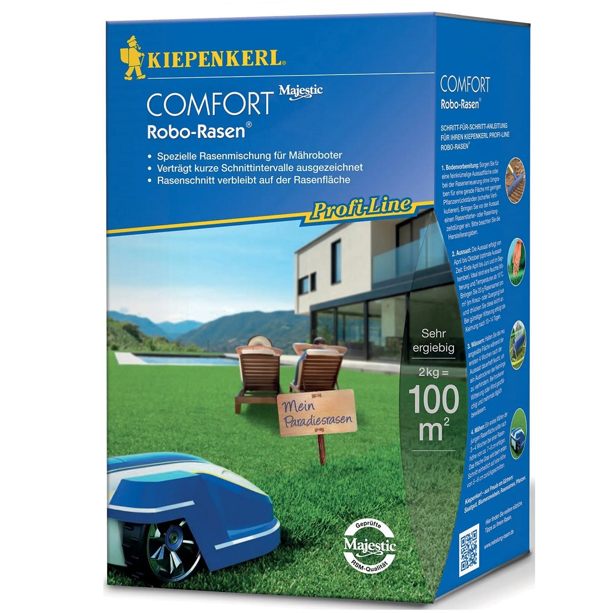 Trávník Comfort pro robotické sekačky - osivo Kiepenkerl - 2 kg