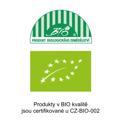 Produkty v BIO kvalitě jsou certifikovány u CZ-BIO-002