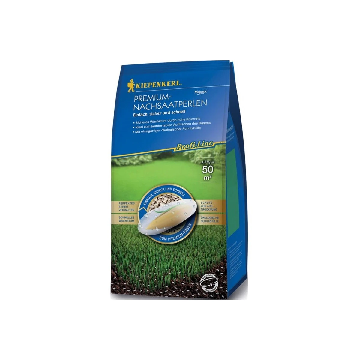 Dosevové perly na dosev trávníku - osivo Kiepenkerl - směs - 1,5 kg