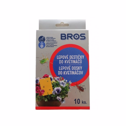 Lepové desky do květináčů - Bros - ochrana proti škůdcům - 10 ks