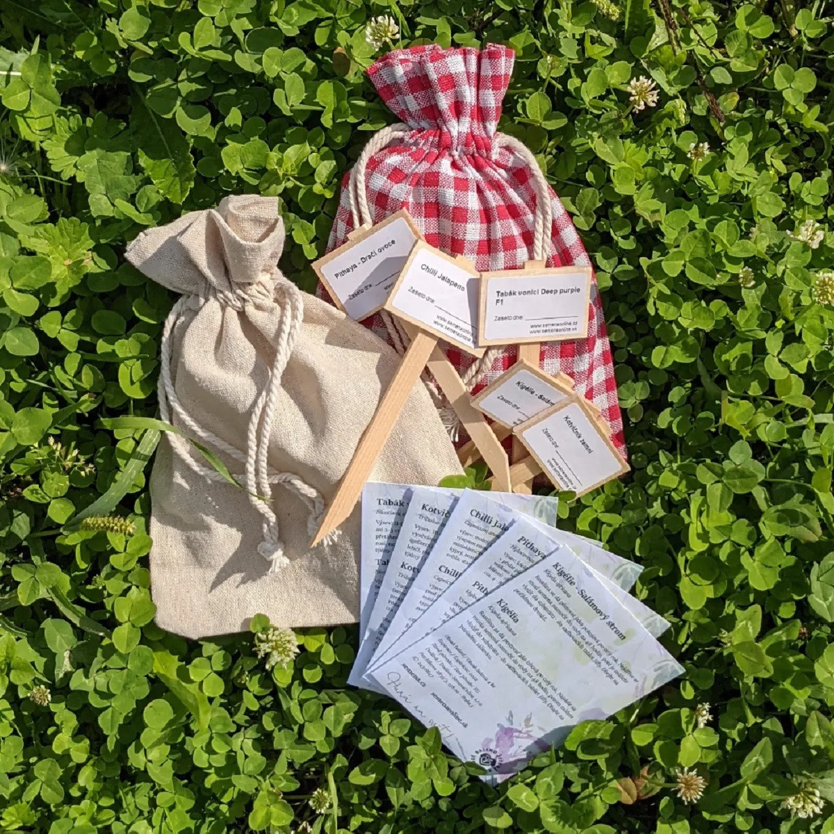 Dárkové balení semen pro dědečky - dárkový sáček s visačkou zdarma