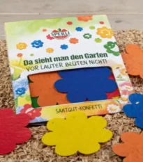 Semínkové květinové konfetti - ve tvaru květu - Sperli - 1 ks