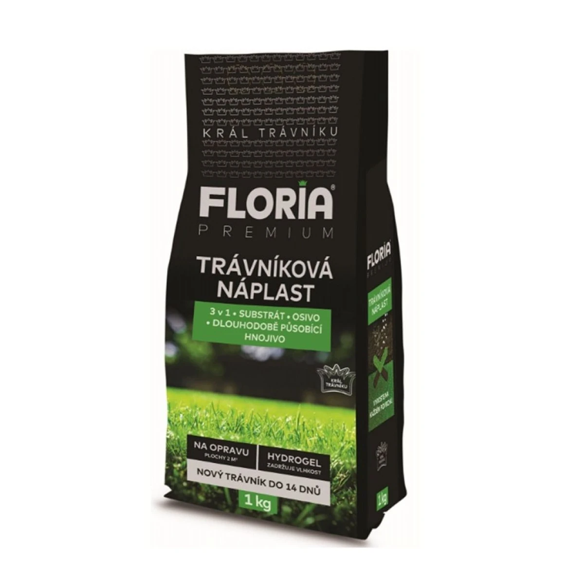 Trávníková náplast 3 v 1 - osivo Floria - směs - 1 kg