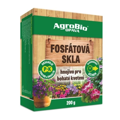 Fosfátová skla - hnojivo v prášku - AgroBio - pevné hnojivo - 200 g