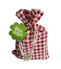 Látkový sáček s visačkou pro dárkové balení semen - 1 ks