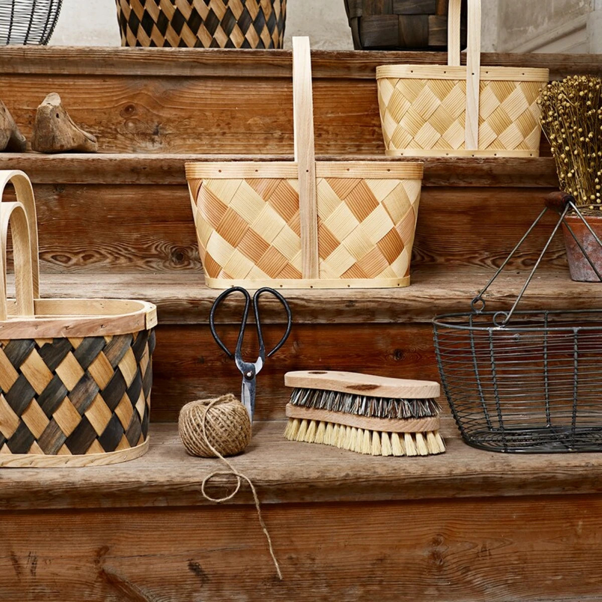 Dřevěný čisticí kartáč z přírodních vláken - Strömshaga AB - 1 ks