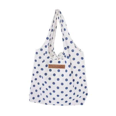 Bavlněná taška s modrými puntíky - Strömshaga AB - 1 ks