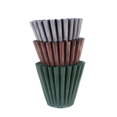 Kovový květináč Ronja M - zelený - Strömshaga AB - 1 ks