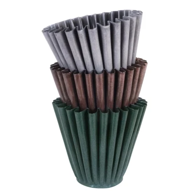 Kovový květináč Ronja L - zelený - Strömshaga AB - 1 ks