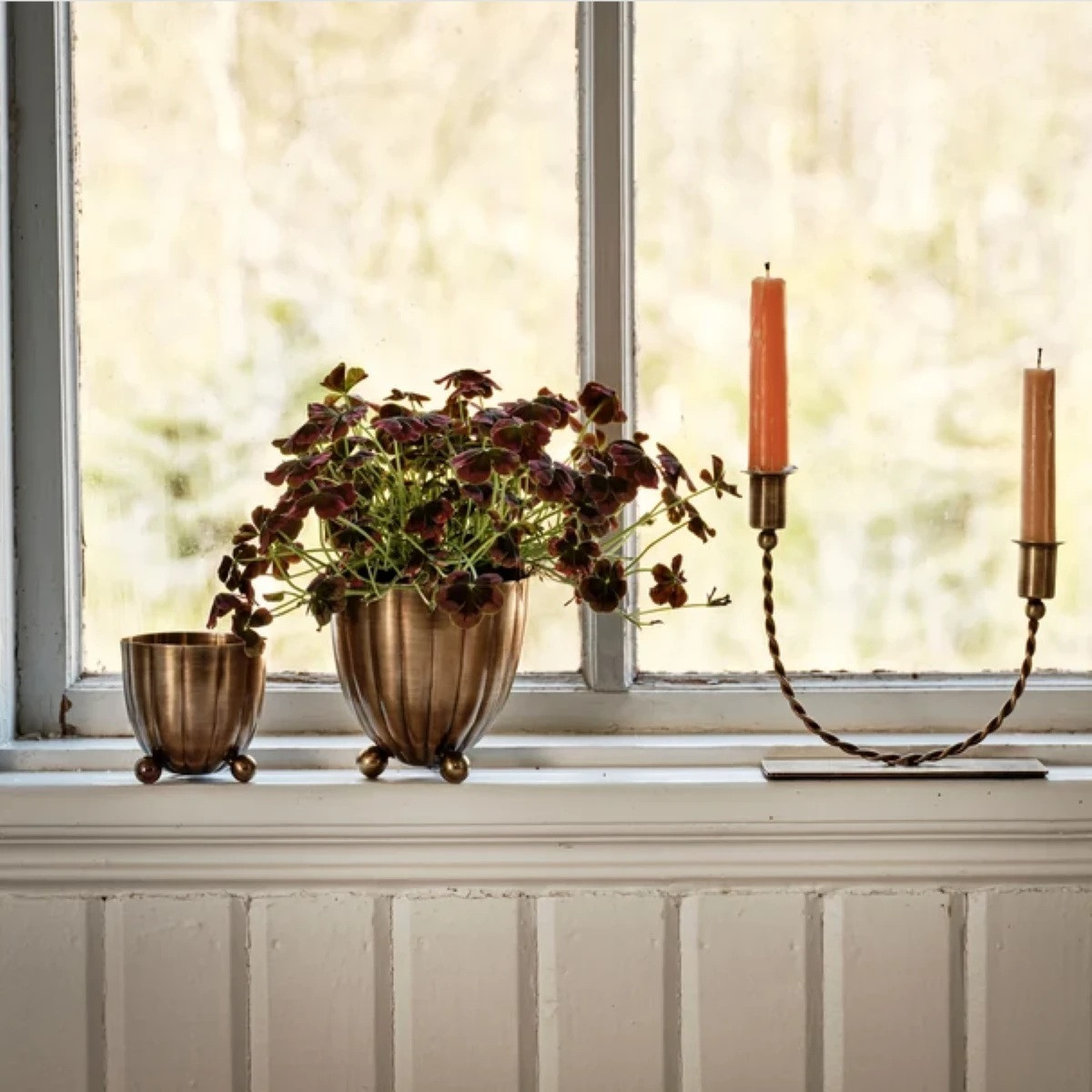 Dekorativní květináč Vilmer - antik mosaz - Strömshaga AB - 8,5 x 8,5 cm - 1 ks