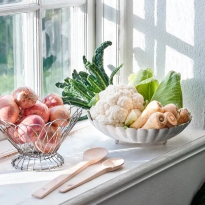 Drátěný košík - antik zinek - Strömshaga AB - 1 ks