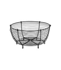 Stylový drátěný košík - černý - malý - Strömshaga AB - 1 ks