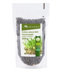 BIO Čočka zelená francouzská - Lens culinaris med - bio osivo na klíčky - 200 g
