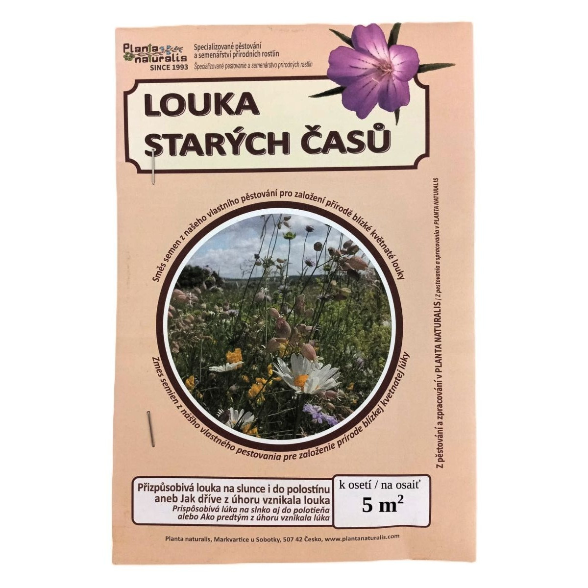 Louka starých časů - osivo Planta Naturalis - směs lučních květin - 10 g