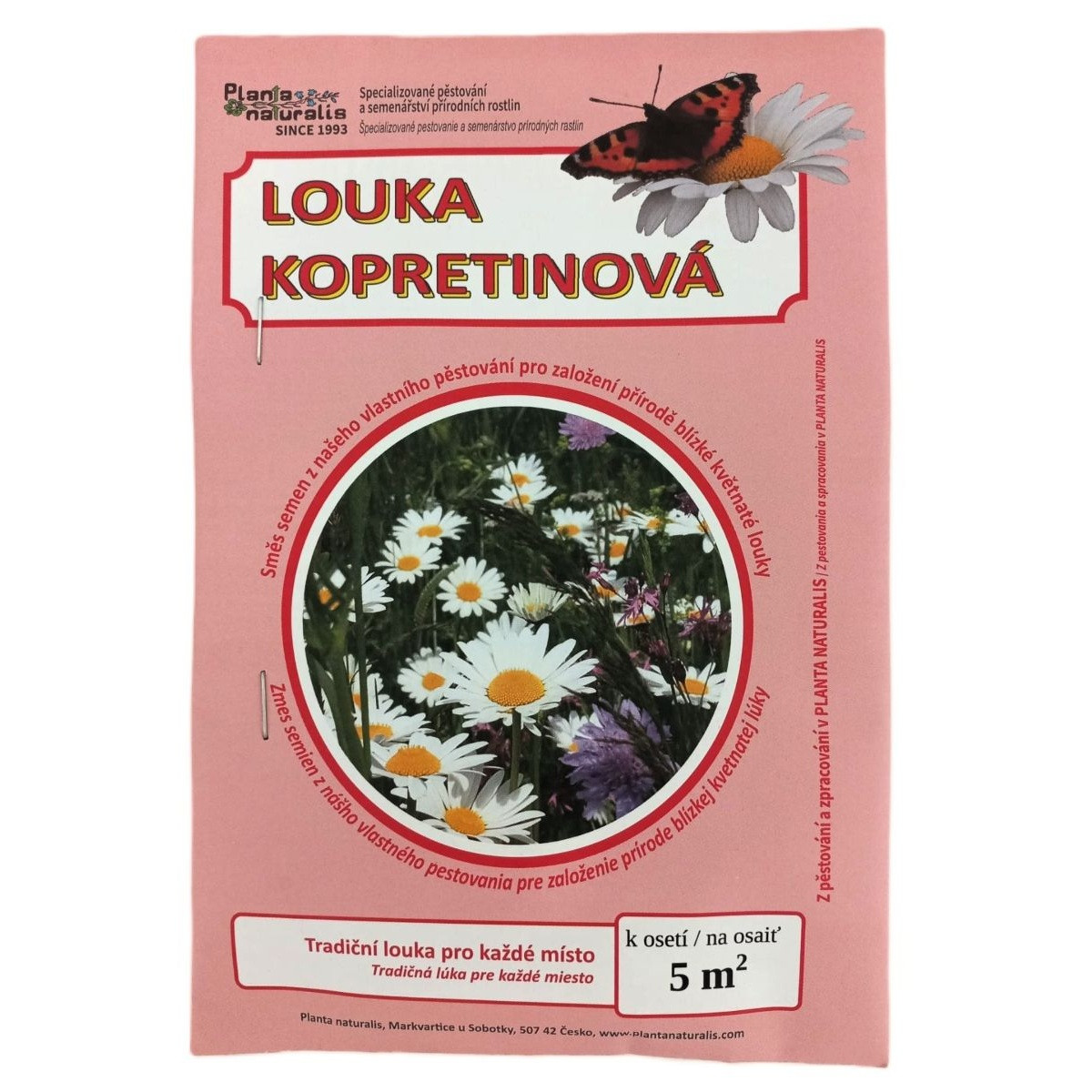 Kopretinová louka - osivo Planta Naturalis - směs lučních květin a trav - 10 g