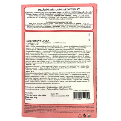 Kopretinová louka - osivo Planta Naturalis - směs lučních květin a trav - 10 g