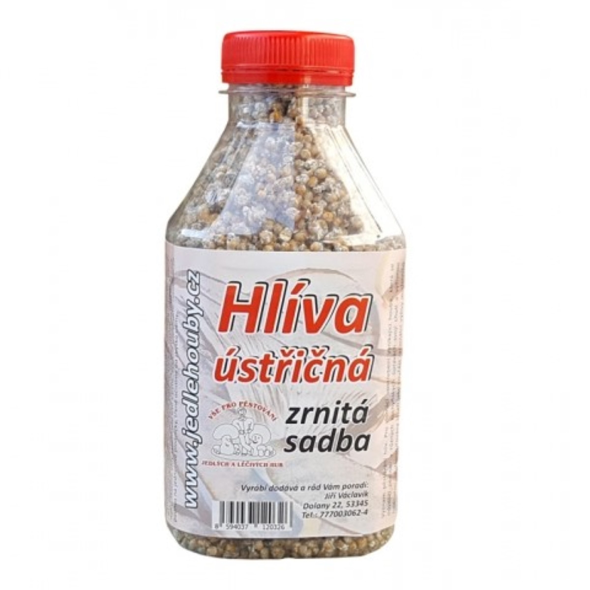 Hlíva ústřičná - zrnitá sadba - Pleurotus ostreatus - sadba - 500 ml