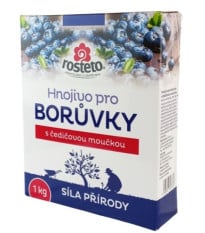 Hnojivo pro borůvky s čedičovou moučkou - Rosteto - pevné hnojivo - 1 kg