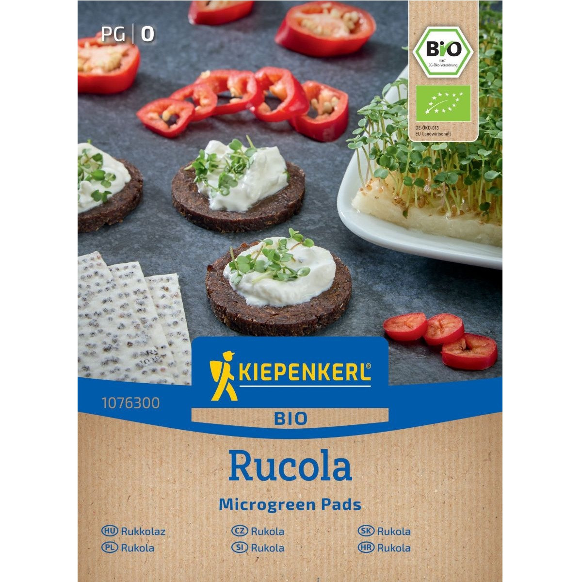 BIO Rukola Microgreen - mikrozelenina - náhradní pláty - 3 ks