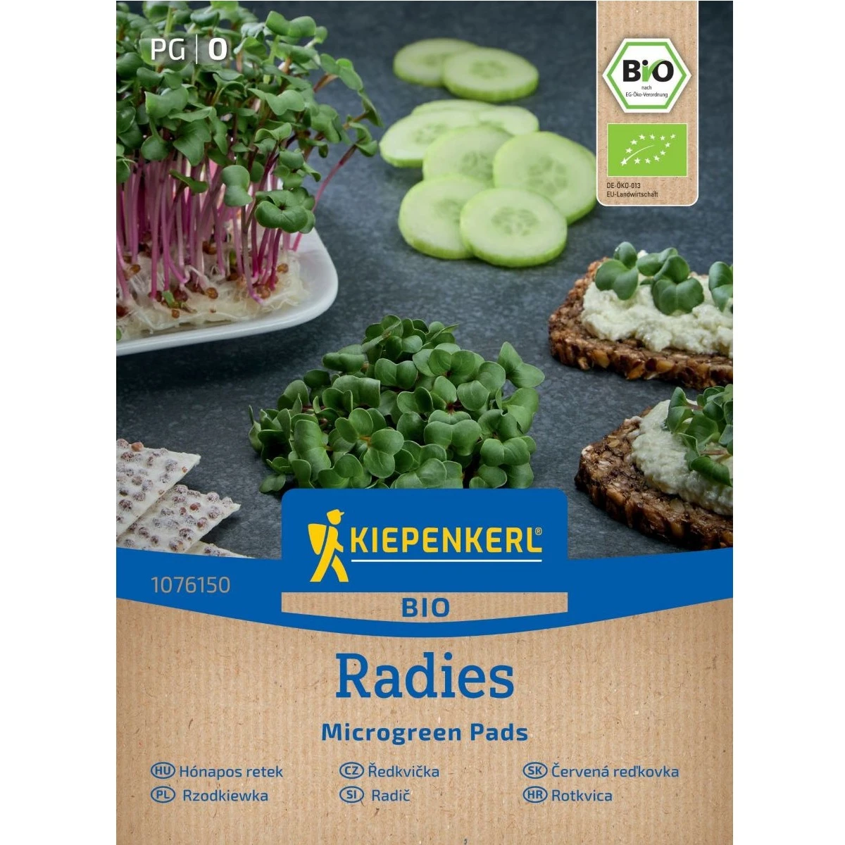 BIO Ředkvička Microgreen - mikrozelenina - náhradní pláty - 3 ks