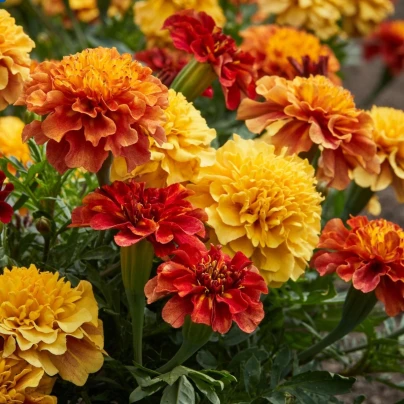 Aksamitník rozkladitý Strawberry Blonde - Tagetes patula - osivo aksamitníku - 0,3 g