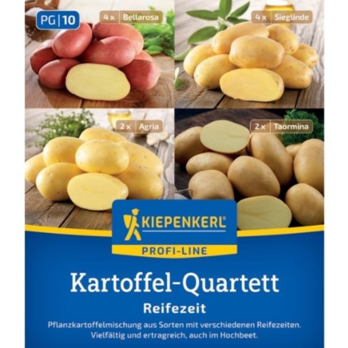 Sadbové brambory - 4 druhy - doba zrání - Solanum tuberosum - sadba - 12 ks