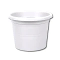 Květináč Satura Modern - bílý - 14 x 11 cm - pěstební pomůcky - 1 ks