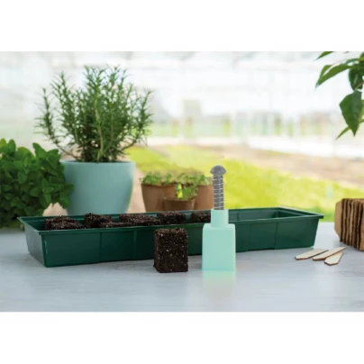 Ruční lis na výrobu rašelinových květináčů - 4 cm - SOGO - pěstební pomůcky - 1 ks