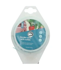 Zahradní drát zelený s řezačem - SOGO - pěstební pomůcky - 100 m - 1 ks