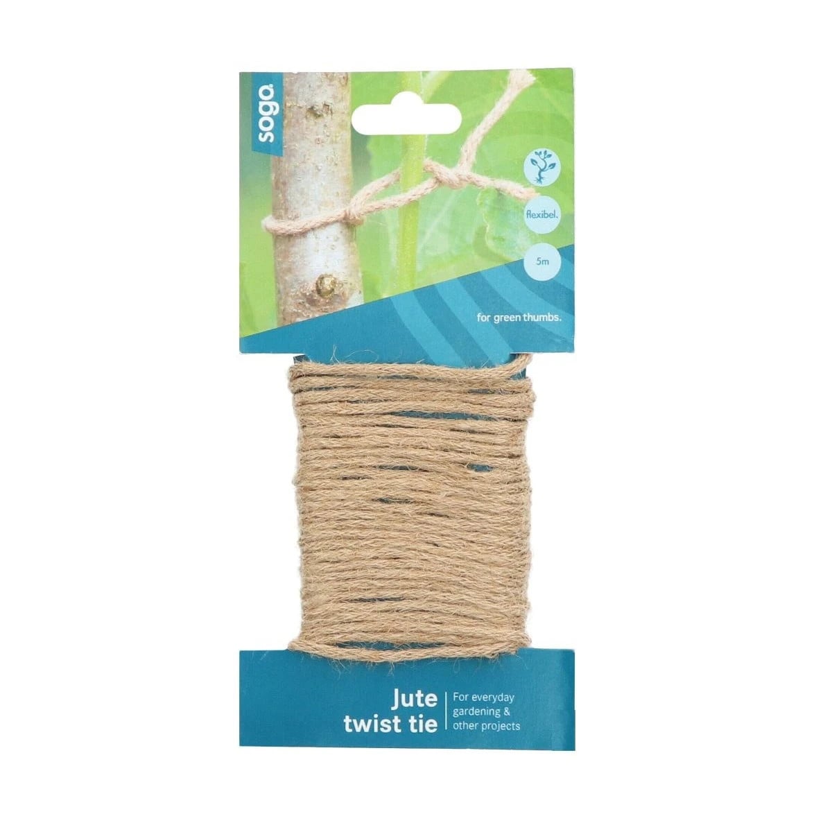 Jutový vázací provázek - SOGO - pěstební pomůcky - 5 m - 1 ks