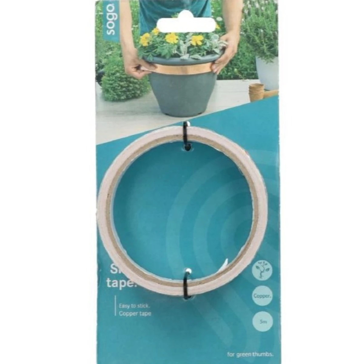 Měděná páska proti slimákům - SOGO - ochrana proti slimákům - 5 m - 1 ks