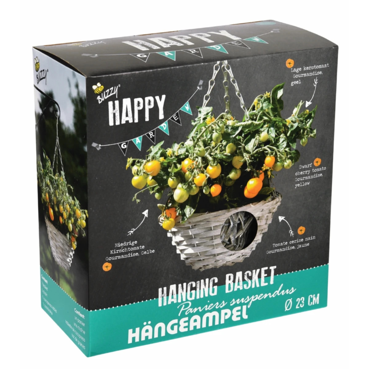 Buzzy - Závěsná zahrádka na pěstování rajčat Cherry Yellow - Pieterpik - 1 ks